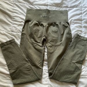 NVGTN khaki green contour seamless leggings